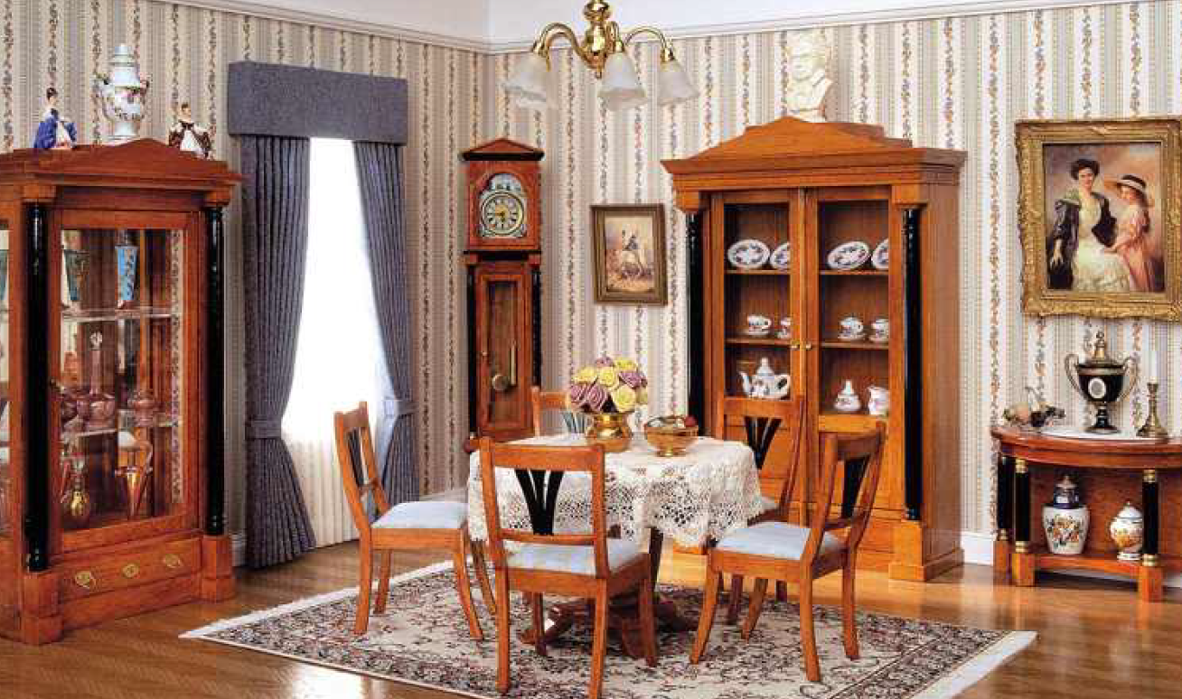 【ポイント10倍】 ミニチュア　アンティーク風の家具　飾り棚　ドールハウス　ハンドメイド 雑貨