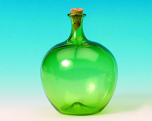 Green Carboy with cork　グリーンのコルク付きカーボイ