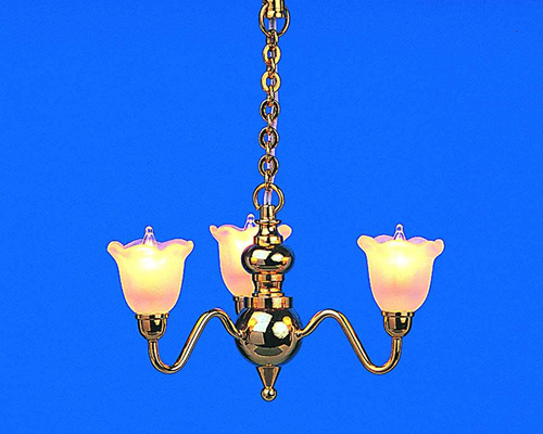 残り1点！！ 3-light chandelier BRILLIANT　3光のシャンデリア