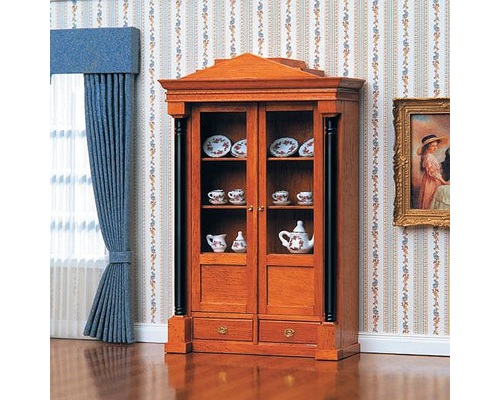 40096 Biedermeier china cabinet ビーダーマイヤー様式・食器棚