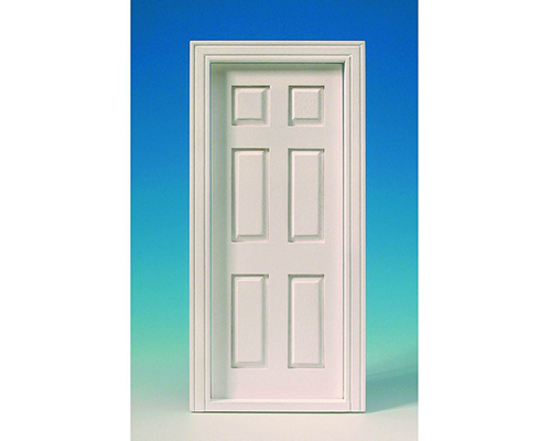 6-panel door, white finished　6パネルドア・白塗装