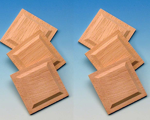 Wooden panels (12 pcs)　腰板パネル