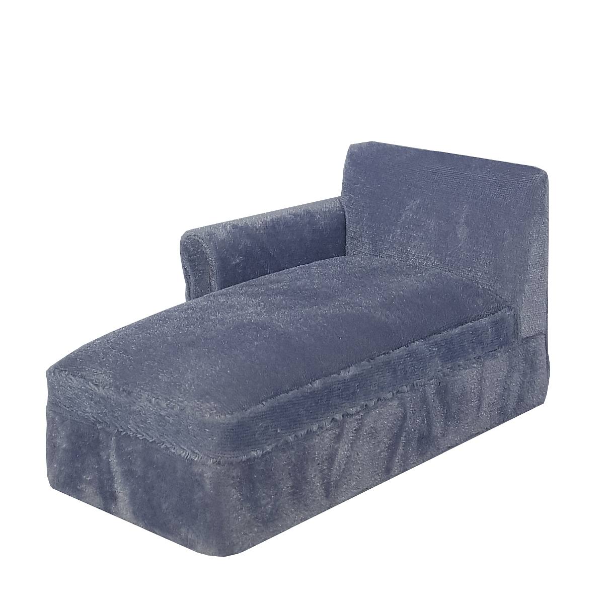 Chaise longue, grey-blue　完成品・ソファベッド　グレーブルー