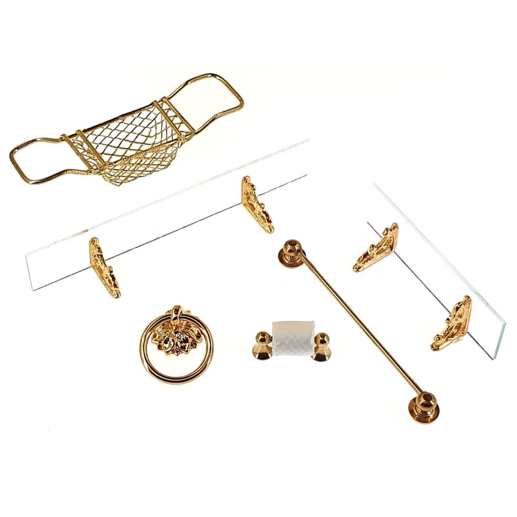 Bathroom accessories, 7 items　バスルームアクセサリー