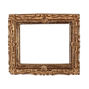 Antique picture frame, 60 x 70 mm, plastic  アンティーク額縁、プラスチック