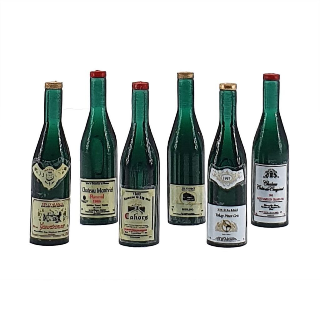 15210　Wine bottles (6 pcs)　赤ワインボトル(6本)